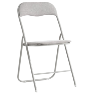 Chaise pliante sans fond - Location de vaisselle - Art de la table - Grains de Sable & Porcelaine