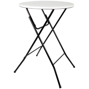 Table haute pliante sans fond - Location de vaisselle - Art de la table - Grains de Sable & Porcelaine