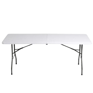 Table rectangulaire pliante sans fond - Location de vaisselle - Art de la table - Grains de Sable & Porcelaine